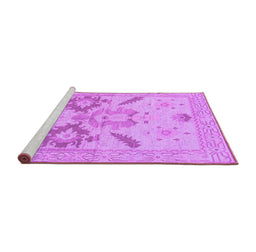 Sideview of Machine Washable Oriental Purple Traditional Area Rugs, wshabs1738pur