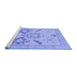 Sideview of Machine Washable Oriental Blue Traditional Rug, wshabs1738blu