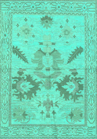 Oriental Turquoise Traditional Rug, abs1738turq