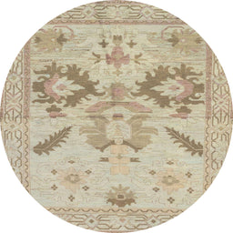 Round Machine Washable Abstract Camel Brown Rug, wshabs1738