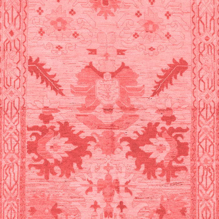 Machine Washable Oriental Red Traditional Rug, wshabs1738red