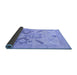 Sideview of Oriental Blue Traditional Rug, abs1738blu