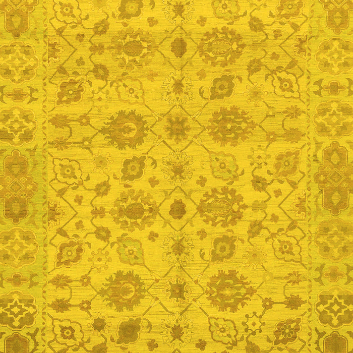 Oriental Yellow Traditional Rug, abs1739yw