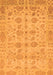 Machine Washable Oriental Orange Traditional Area Rugs, wshabs1739org