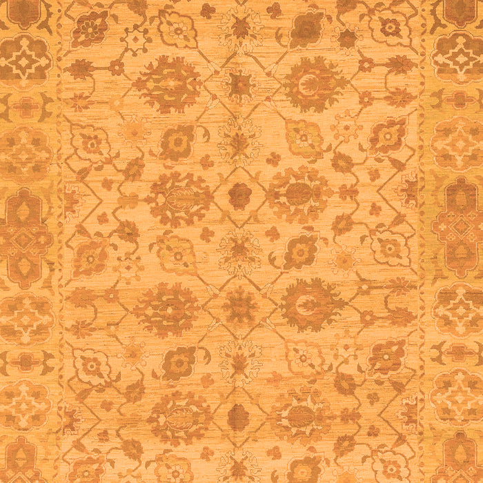Machine Washable Oriental Orange Traditional Area Rugs, wshabs1739org