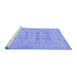 Sideview of Machine Washable Oriental Blue Traditional Rug, wshabs1739blu