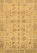 Machine Washable Oriental Brown Traditional Rug, wshabs1739brn