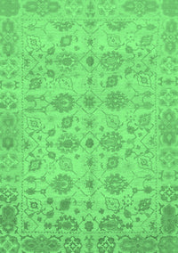 Oriental Emerald Green Traditional Rug, abs1739emgrn