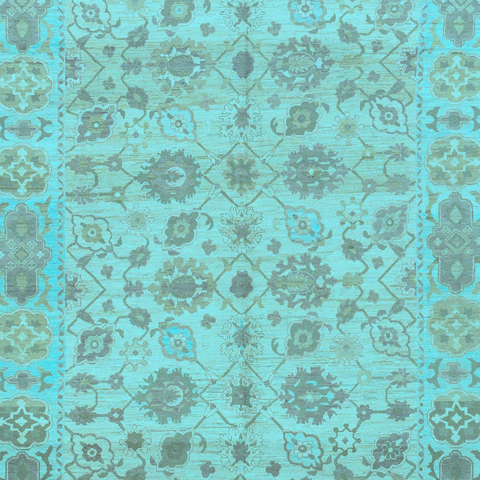Oriental Light Blue Traditional Rug, abs1739lblu