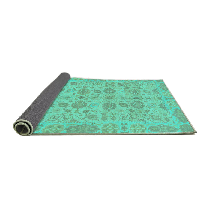 Sideview of Oriental Turquoise Traditional Rug, abs1739turq