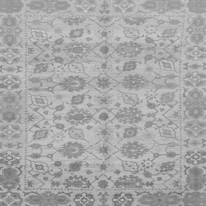Square Machine Washable Oriental Gray Traditional Rug, wshabs1739gry