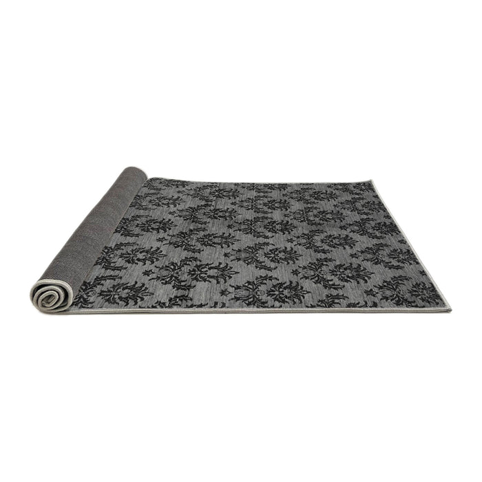 Sideview of Abstract Gray Modern Rug, abs173gry