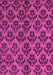 Machine Washable Abstract Pink Modern Rug, wshabs173pnk