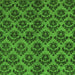 Square Machine Washable Abstract Green Modern Area Rugs, wshabs173grn