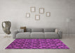 Machine Washable Abstract Purple Modern Area Rugs in a Living Room, wshabs173pur