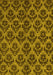 Abstract Yellow Modern Rug, abs173yw