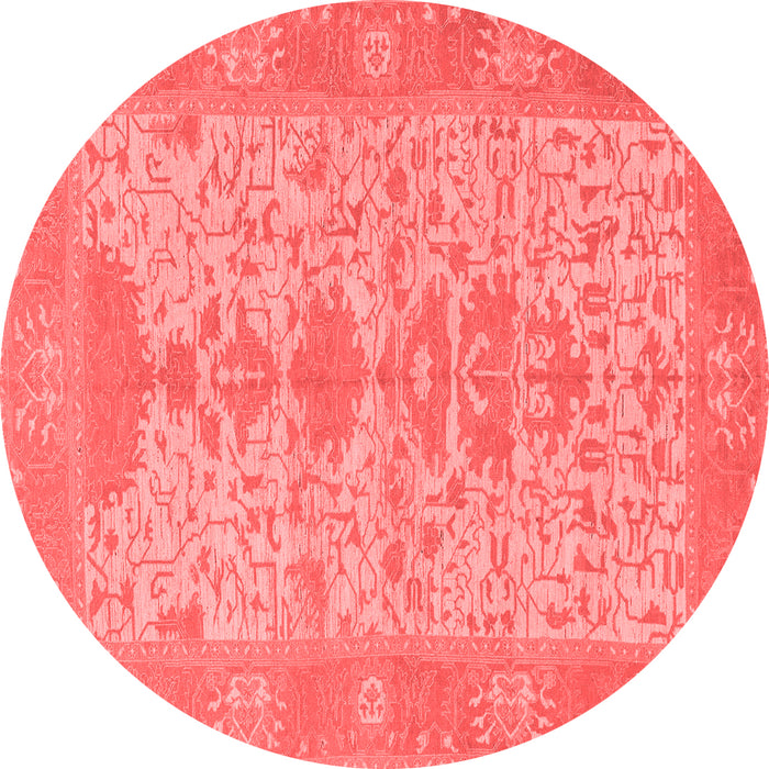 Machine Washable Oriental Red Traditional Rug, wshabs1740red