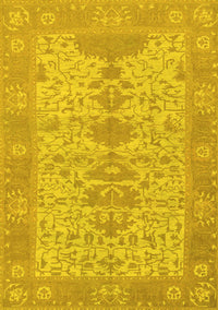 Oriental Yellow Traditional Rug, abs1740yw