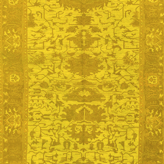 Oriental Yellow Traditional Rug, abs1740yw