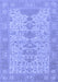 Machine Washable Oriental Blue Traditional Rug, wshabs1740blu