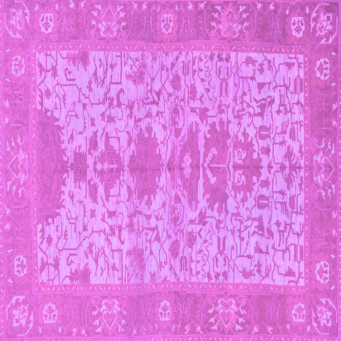 Square Machine Washable Oriental Purple Traditional Area Rugs, wshabs1740pur