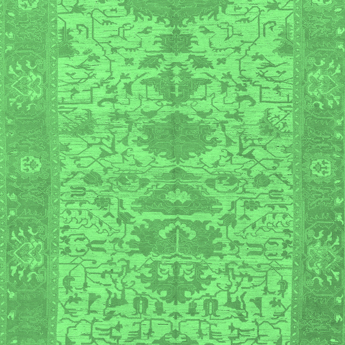 Oriental Emerald Green Traditional Rug, abs1740emgrn