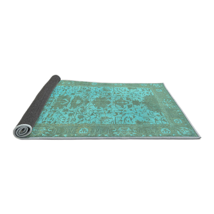 Sideview of Oriental Light Blue Traditional Rug, abs1740lblu