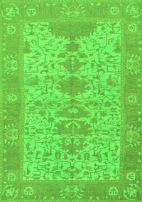 Oriental Green Traditional Rug, abs1740grn