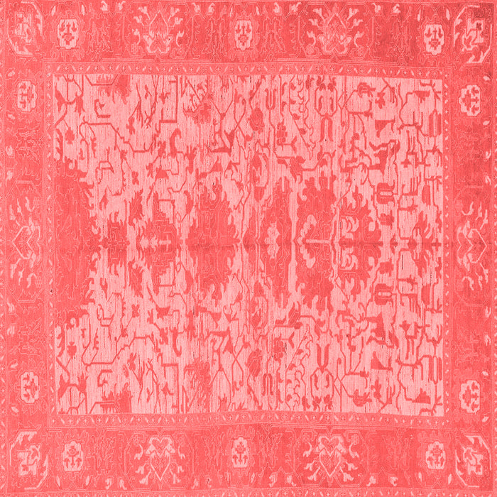 Machine Washable Oriental Red Traditional Rug, wshabs1740red