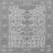 Square Machine Washable Oriental Gray Traditional Rug, wshabs1740gry