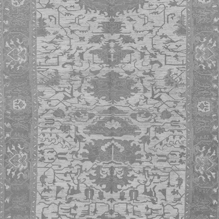 Machine Washable Oriental Gray Traditional Rug, wshabs1740gry