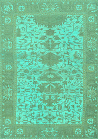 Oriental Turquoise Traditional Rug, abs1740turq