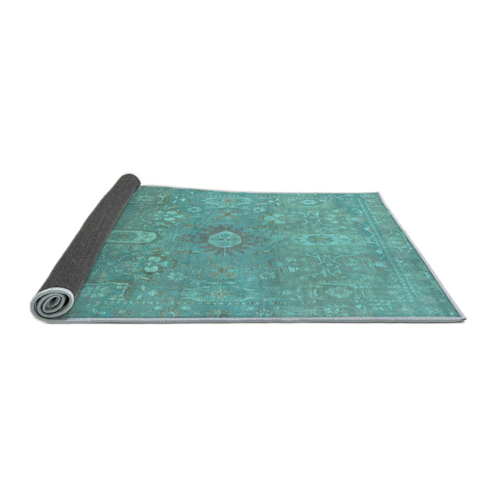 Sideview of Abstract Light Blue Modern Rug, abs1741lblu