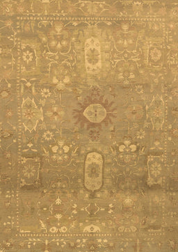 Abstract Brown Modern Rug, abs1741brn