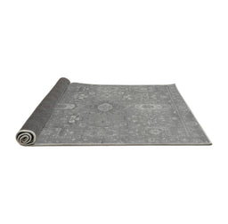 Sideview of Abstract Gray Modern Rug, abs1741gry