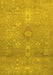 Machine Washable Abstract Yellow Modern Rug, wshabs1741yw