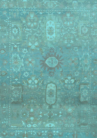 Abstract Light Blue Modern Rug, abs1741lblu