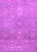 Machine Washable Abstract Purple Modern Area Rugs, wshabs1741pur