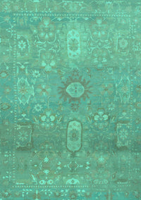 Abstract Turquoise Modern Rug, abs1741turq