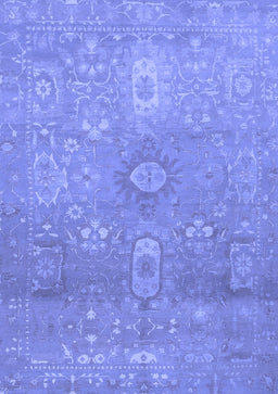 Abstract Blue Modern Rug, abs1741blu