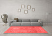 Modern Red Washable Rugs