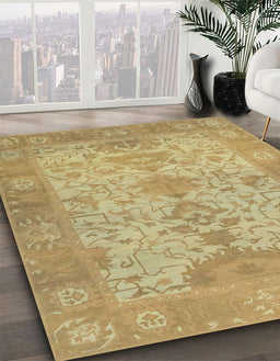 Machine Washable Abstract Cinnamon Brown Rug in a Family Room, wshabs1742