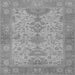 Square Oriental Gray Traditional Rug, abs1742gry