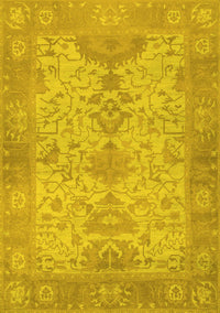 Oriental Yellow Traditional Rug, abs1742yw