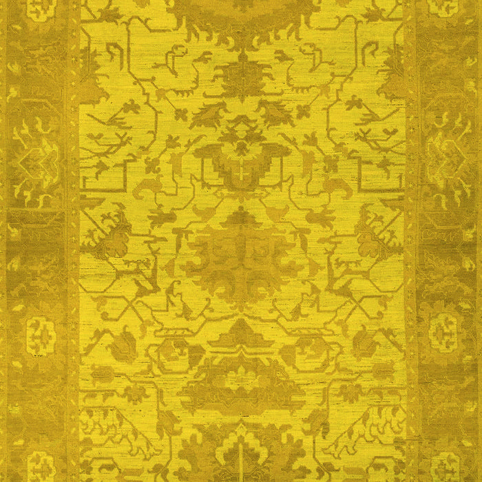 Oriental Yellow Traditional Rug, abs1742yw