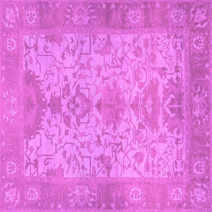 Square Oriental Purple Traditional Rug, abs1742pur