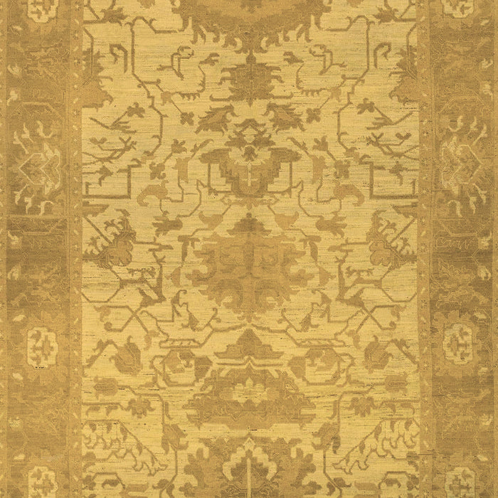Machine Washable Oriental Brown Traditional Rug, wshabs1742brn