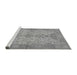 Sideview of Machine Washable Oriental Gray Traditional Rug, wshabs1742gry