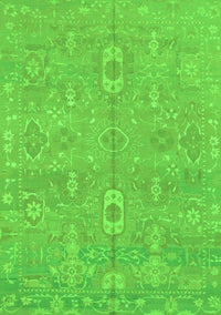 Abstract Green Modern Rug, abs1743grn