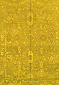 Abstract Yellow Modern Rug, abs1743yw